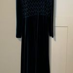 Coldwater Creek Velvet Teal Long Sleeve Dress Photo 3