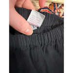 Mi Patria Guadalajara Black Tiered Ruffle Wide Leg Boho Cotton Pants L Vintage Size L Photo 5