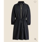 J.Crew Cinched zip-up Mini dress in drapey cotton Photo 3