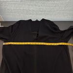 Talbots Black Cotton Blend Pleated Back Open Front Casual Knit Cardigan Size XL Photo 7