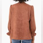 Tuckernuck Brown Faux Suede Easton Swing Blouse | S Tan Size L Photo 2