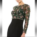 Mac Duggal Max Duggal Black Beaded Illusion High Neck Trumpet Gown size 2 style 67870 Photo 2