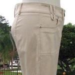 Cache Lace Up Bottom Satin Sheen Crop Pant Cotton Blend Stretch New NWT $98 Photo 6