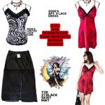 The Limited Y2K VTG. WHIMSYGOTH DARK ROMANTIC TOP DRESS SKIRT BUNDLE MEDIUM‎ Photo 1