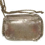 Amanda Smith ‎ Vintage Silver Metal Mesh Small Shoulder Bag Wedding Prom Photo 0