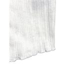 Aeropostale White Cropped Tank Top XS Henley Ribbed Ruffles Y2K Dainty Festival Photo 2