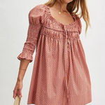 Free People Boho Star Dip Mini Dress Glass Roses Combo Photo 0