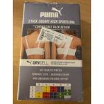 Puma New Women’s  2 Pack Seamless Sports Bras Gray White size XL Photo 1