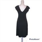 LIZZATTI Petite Black Cap Sleeve V Photo 2