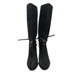 Antonio Melani Black Binx Studded Wrap Heeled Knee High Boots 9.5 Photo 2