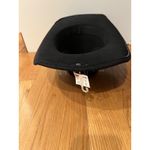 Rhinestone Fringe Hat Cowboy Fitted Womens One Size Black Cowgirl Bling Photo 4