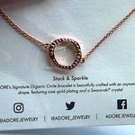 Rose gold plated Adore bracelet. The Organic circle bracelet. Gold Photo 0