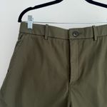Spanx  Shorts Womens Large Green Stretch Twill Chino High Waist Preppy Travel Photo 1