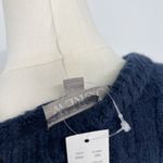 J.Crew Relaxed Cable knit Cardigan Merino Blend Sweater Navy Size L-XL NWT Photo 10