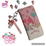 Sanrio  My Melody Pink Wallet with matching Keychain and FREE CHARMS Photo 1