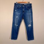 AG Adriano Goldschmied AG Adriano Goldschmeid Blue Distressed Ex-Boyfriend Slim Jeans Womens 29 Casual Photo 14