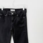 Free People [] Washed Black Low Rise Slim Leg Flare Jeans Stretch Casual Size 26 Photo 7