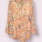 Charlotte Russe Floral Keyhole Bell Sleeve Romper - size medium Photo 1