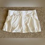 Lululemon Play Off The Pleats Skirt 13” White Sz 12 Tennis Golf Athletic Skort Photo 6