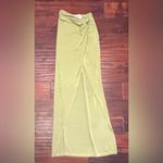 Princess Polly Skirt Womens Green Slit Knotted Waist Size 2 EUC Photo 7
