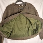 Solo 100% Wool Trachten Jacket Blazer Austrian Folk Loden Horn Buttons Size 10 Brown Photo 8