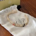 Fossil NEW Gold Triangle Coral Cuff Bracelet Boho Stackable Geometric NWT Photo 2