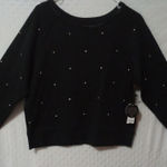 Amuse Society  women's sweatshirt black size small Photo 0