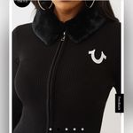 True Religion  RIBBED FAUX FUR ZIP Size XL Photo 2