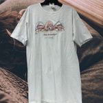 Vtg Harrison sleeping puppies I Don't Do Mornings LAS VEGAS nightshirt dog shirt White Size undefined Photo 0