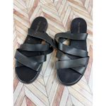 Via Spiga Black Leather Strappy Flat Sandals Womens Size 10 Photo 1