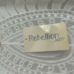 Cream colored scalloped lace swimsuit cover up Size L Photo 5