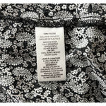 Beach Lunch Lounge Shirt Womens Small Black White Paisley Popover Boho Casual Photo 7