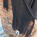 Victoria's Secret Victoria’s Secret womens open front mesh overlay cardigan black M/L Photo 2