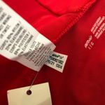 Aerie High Cut High Rise Cheeky Bikini Bottom Red L Photo 3