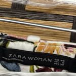 ZARA  White Floral Dress Pants Size 8‎ Photo 6