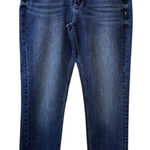 Vigoss  Women's‎ Mid Rise Medium Wash Blue Denim Cotton Blend Crop Jeans Size 6 # Photo 0
