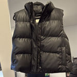 A New Day  Faux Leather Puffer Vest Photo 0