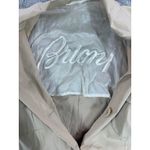 Brioni Women Beige Utility Jacket Safari Button Front Pockets Sz 46 US10 Luxury Tan Photo 1