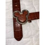 Brighton Vintage Women’s  Mickey Mouse Brown leather Belt Photo 3