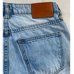 Princess Polly PP Denim Fairmount Straight Leg Jean Light Wash‎ Blue Ripped Knee Jeans 6 Photo 8