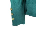 IMAN dark green long sleeve stretchy pullover turtleneck top women's size medium Photo 5