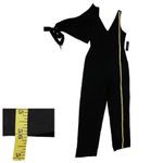 Lulus NWT Asymmetrical Tie Sleeve Jumpsuit - Black - Small Photo 3