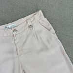 ZARA  Pleated Front Trouser Pants Blush Size 4 Relaxed Ankle Photo 4