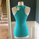 belle du jour  Aqua Mint Tank Coin Sequin Neckline Ribbed Womens Large Top Photo 9