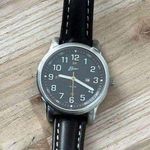 Belair Rare Ladies Watch Brown Dial Brown Leather Strap White Stitching Date NWT Photo 6