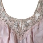 Vintage Lucie Ann Beverly Hills Pink Lace Trim Nightgown Long Sleep Dress Large Photo 9