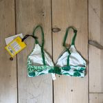 Diane Von Furstenberg Diane Von Furstenburg NWT Women's Geranium Leaf Green Print Bra Size S Photo 6