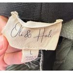 Oli & Hali Women's Corduroy High Rise Boho Retro Flare Green Wide Leg Pant L Size L Photo 3