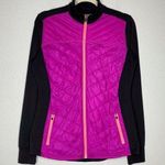 Old Navy Active Zip Up Front Purple Black Quilted Women’s Jacket Photo 0