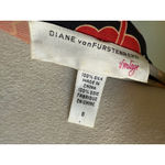 Diane Von Furstenberg Vintage  Silk Floral Wrap Top Blouse Red Black boo whimsi 8 Photo 3